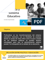 POLÍTICA Y SISTEMA EDUCATIVOpolitica y Sistema Educativo