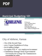 Municipal Budgeting 101