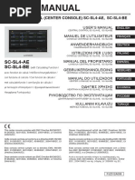 User'S Manual: SC-SL4-AE SC-SL4-BE