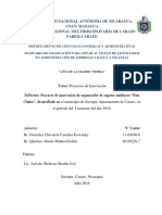 Universidad Nacional Autónoma de Nicaragua. Unan-Managua Facultad Regional Multidisciplinaria de Carazo Farem-Carazo