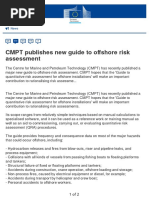 CORDIS Article 13060 CMPT Publishes New Guide To Offshore Risk Assessment en