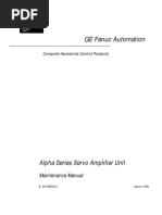 GE Fanuc Automation: Alpha Series Servo Amplifier Unit