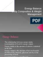 Energy Balance Body Composition & Weight Management