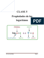 Propiedades de Los Logaritmos