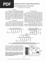 Charge Pump Low Voltage Op Amp