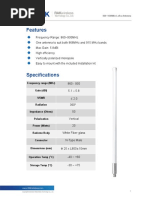 RAK 860-930MHz 5.8dbi Fiberglass Antenna Specification