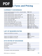 Amadeus Fares and Pricing: Currency Conversion