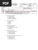 Evaluación La Luz Tercero