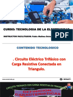 SEMANA 11 Circuito Electrico Trifasico Con Carga Resistiva Conectada en Triangulo PDF