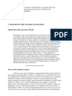 McCarthy & O'Keefe (2004) Research in The Teaching of Speaking