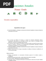 Planificacion Anual Primer Grado