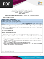 Activity Guide and Evaluation Rubric - Unit 1 - Task 2 - Self-Monitoring Teaching