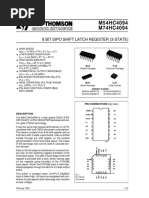 M54HC4094 M74HC4094: 8 Bit Sipo Shift Latch Register (3-State)