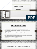 Aluminum Doors: Vidhi Bangani 3 Semester /2 Year Measuring Drawing