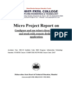 CNE Micro Project Format