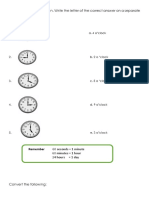 Adam Time Worksheet