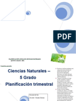 Planificación Anual de Ciencias Naturales 5