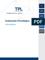 Evaluación Psicológica Guia Didactica