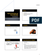 Tópicos Avançados em Banco de Dados - 00 Apresentação Da Disciplina