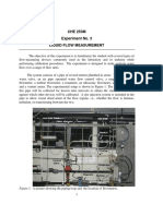 CHE 253M Experiment No. 3 Liquid Flow Measurement