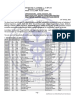 OPEN ROUND Seat Allotment Result-MDMS-NET