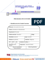 Programa de Economía I (Administración)