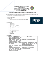 NGT and Colostomy Care Checklist