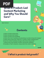 Product-Led Content Marketing