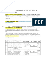 7 Procedimiento de Ejecutacion de DTC Lógica de Diagnóstico A Bordo