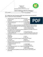 2nd Grading Exam Practical Research