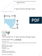 16K Ductile Iron Y Type Strainer (Flange Type) TOYO VALVE Y Strainers