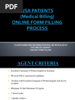 Medical Online Form Filling USA PROCESS