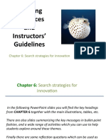 Teaching Resources and Instructors' Guidelines: Chapter 6: Search Strategies For Innovation