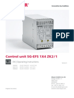 Control Unit SG-EFS 1X4 ZK2/1: EN - Operating Instructions