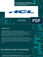 Financial Accounting & Reporting Assignment I - Understanding of Balance Sheet HCL Technologies LTD