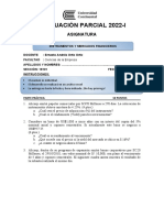 Evaluación Parcial - Imf 2022-I