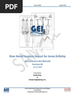 Riser Recoil Analysis Report For Acme Drillship