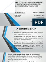 Seawater Intrusion Using Groundwater Modelling - Minjur