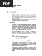 Guía de Problemas de Física Con Respuesta. Dinámica