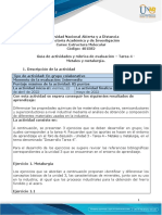 Guia de Actividades y Rúbrica de Evaluación - Unidad 3 - Tarea 4 - Metales y Metalurgia