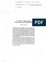 El "Nuevo Imperialismo": Acumulación Por Desposesión David Harvey