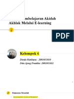 KLP 6 - Inovasi Pembelajaran Akidah Akhlak Melalui E-Learning REVISI 1