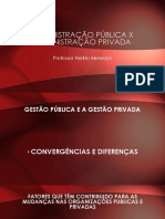 Administração Públiva X Administração Privada