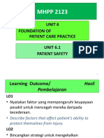 6.1 Patient Safety