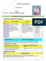 Actividad de Derechos