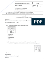 Preliminary Examination Sem 2 Icse Grade: X Subject: Physics Marks: 40 Date: 31/1/2022 Time: 90 Minutes