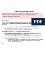 Adoption of Modern Technology in Agriculture