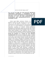 Re - Letter of The UP Law Faculty, A.M. No. 10-10-4-SC, March 8, 2011