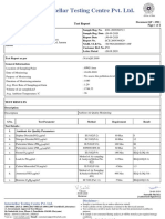 Interstellar Testing Centre Pvt. LTD.: Test Report