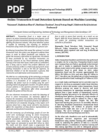 Online Transaction Fraud Detection System Based On Machine Learning